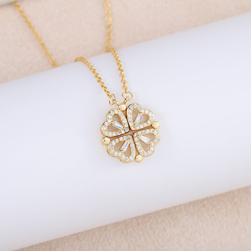 Clover Heart Necklace