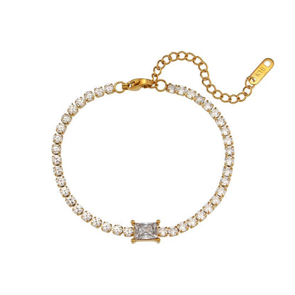 18K Gold Plated Tennis Bracelet