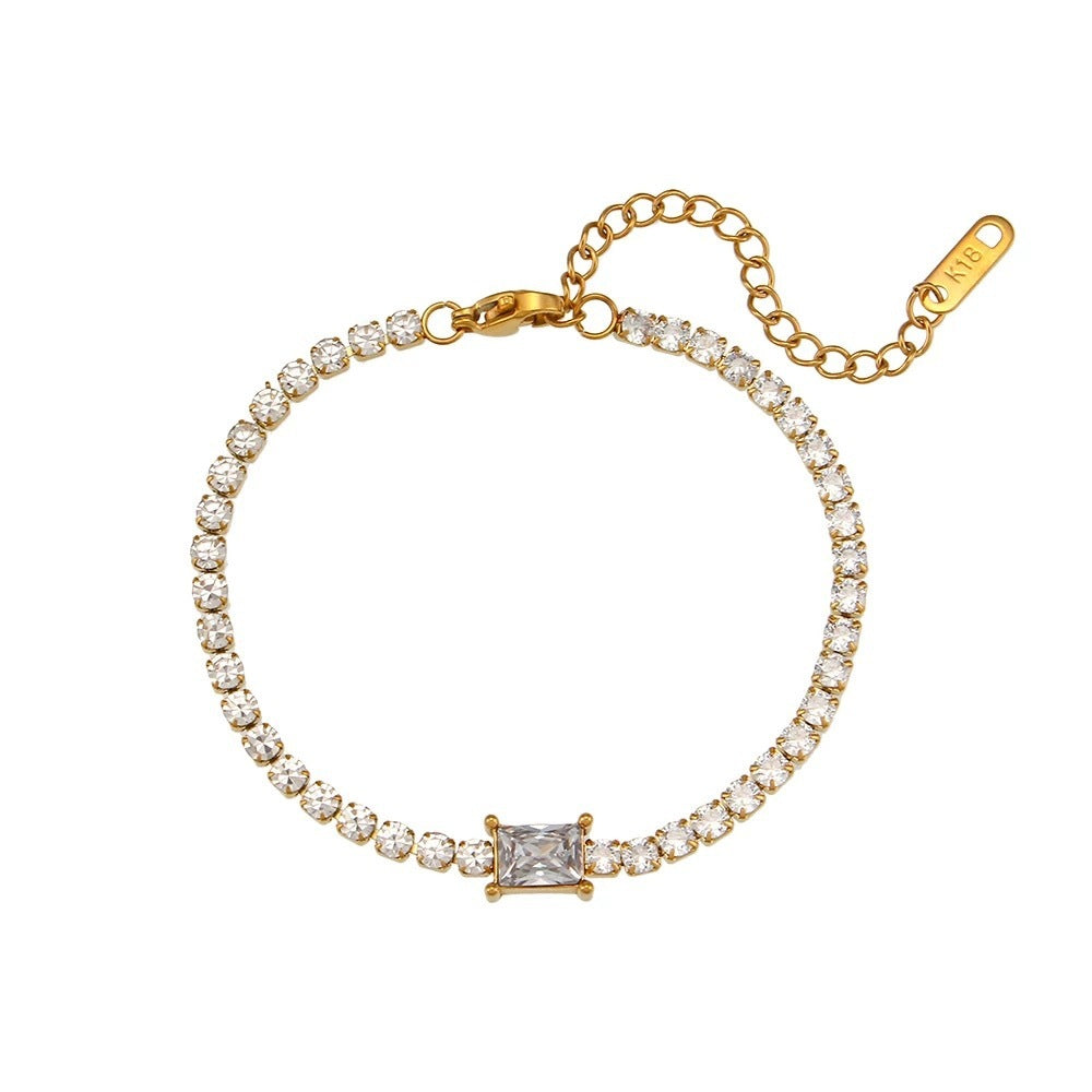 18K Gold Plated Tennis Bracelet