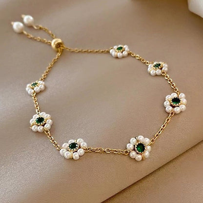 Pearl Flower Bracelet