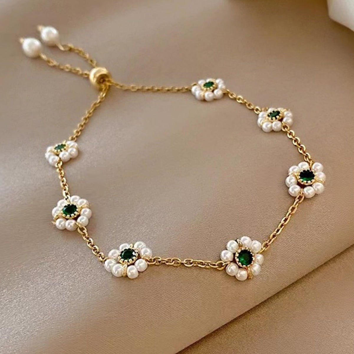 Pearl Flower Bracelet