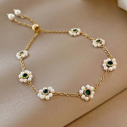 Pearl Flower Bracelet